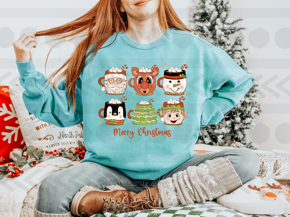 Merry christmas cup collage 14516 DTF Transfer