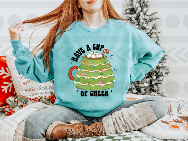 Have a cup of cheer christmas tree cup 14511 DTF Transfer