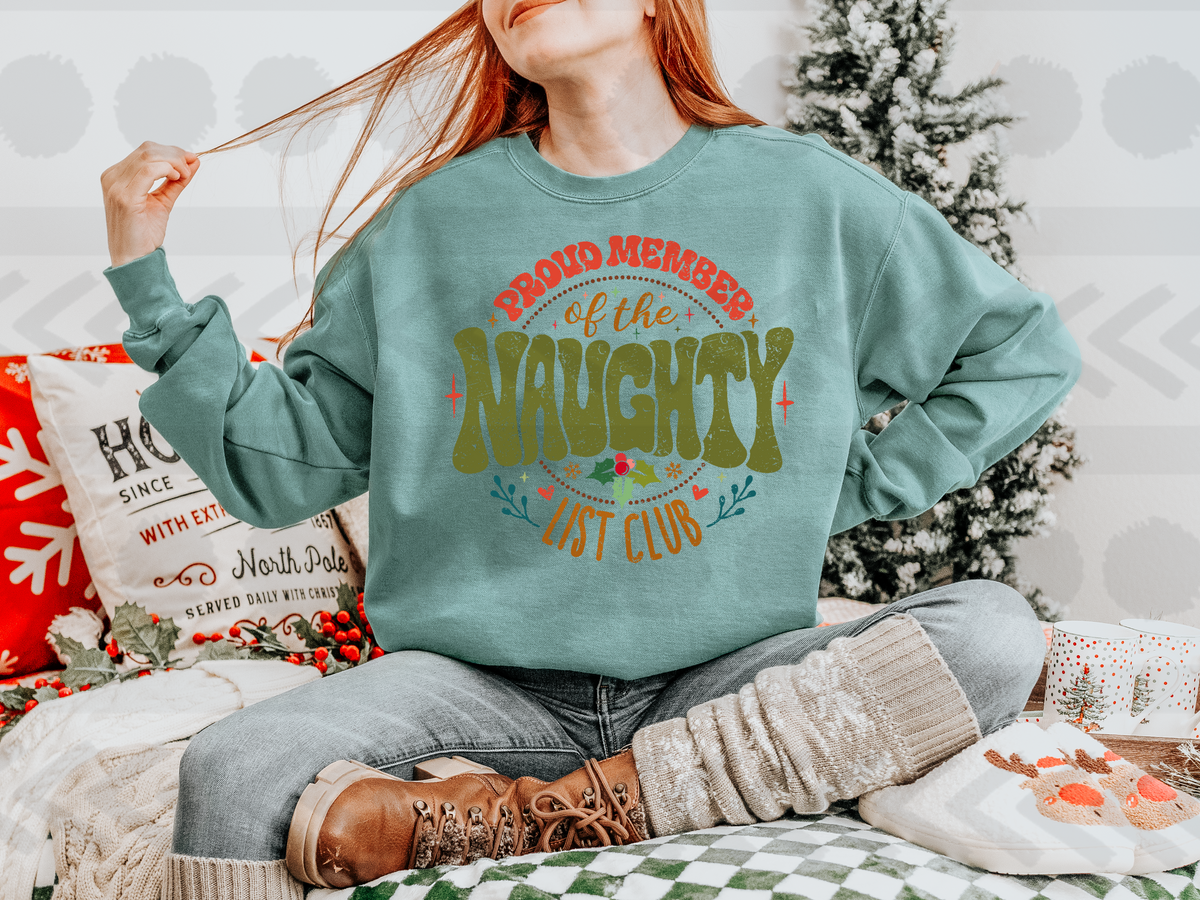 Proud member of the naughty list club  14530 DTF Transfer