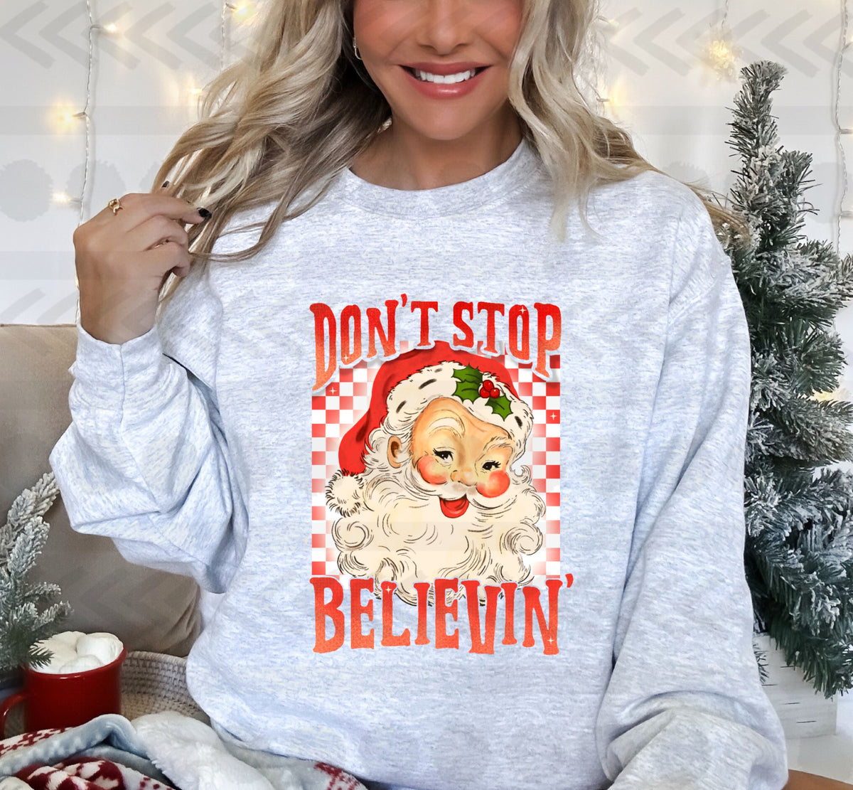 Dont stop believin' RED  14624 DTF transfer