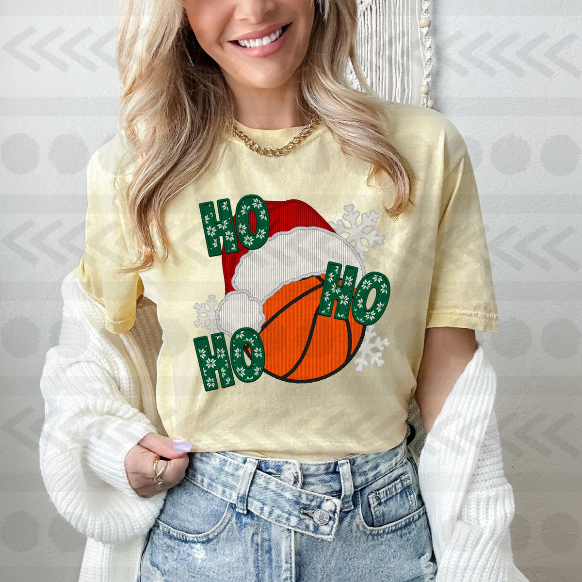 Ho ho ho basketball 14635 DTF transfer