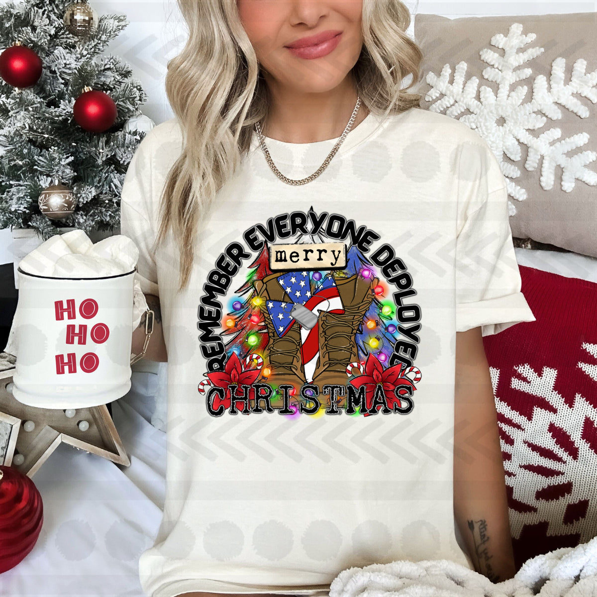 Remember everyone deployed merry christmas  14685 DTF transfer