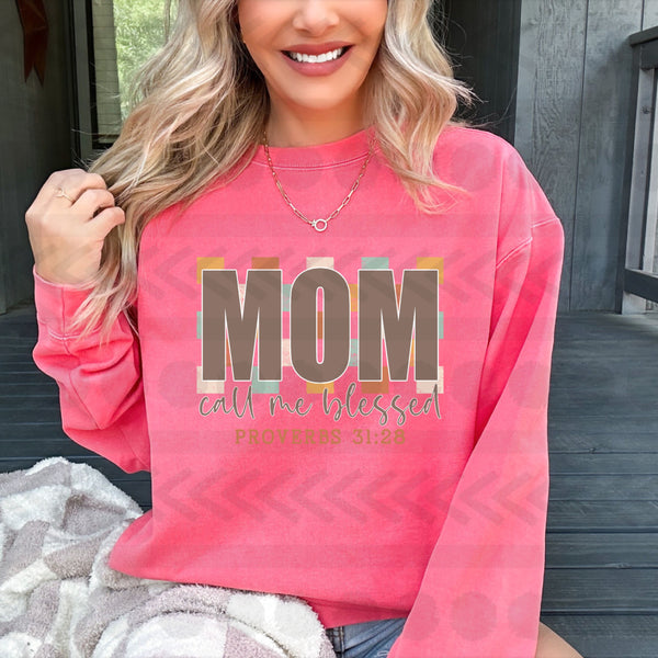 Mom call me blessed muted colors 14675 DTF transfer