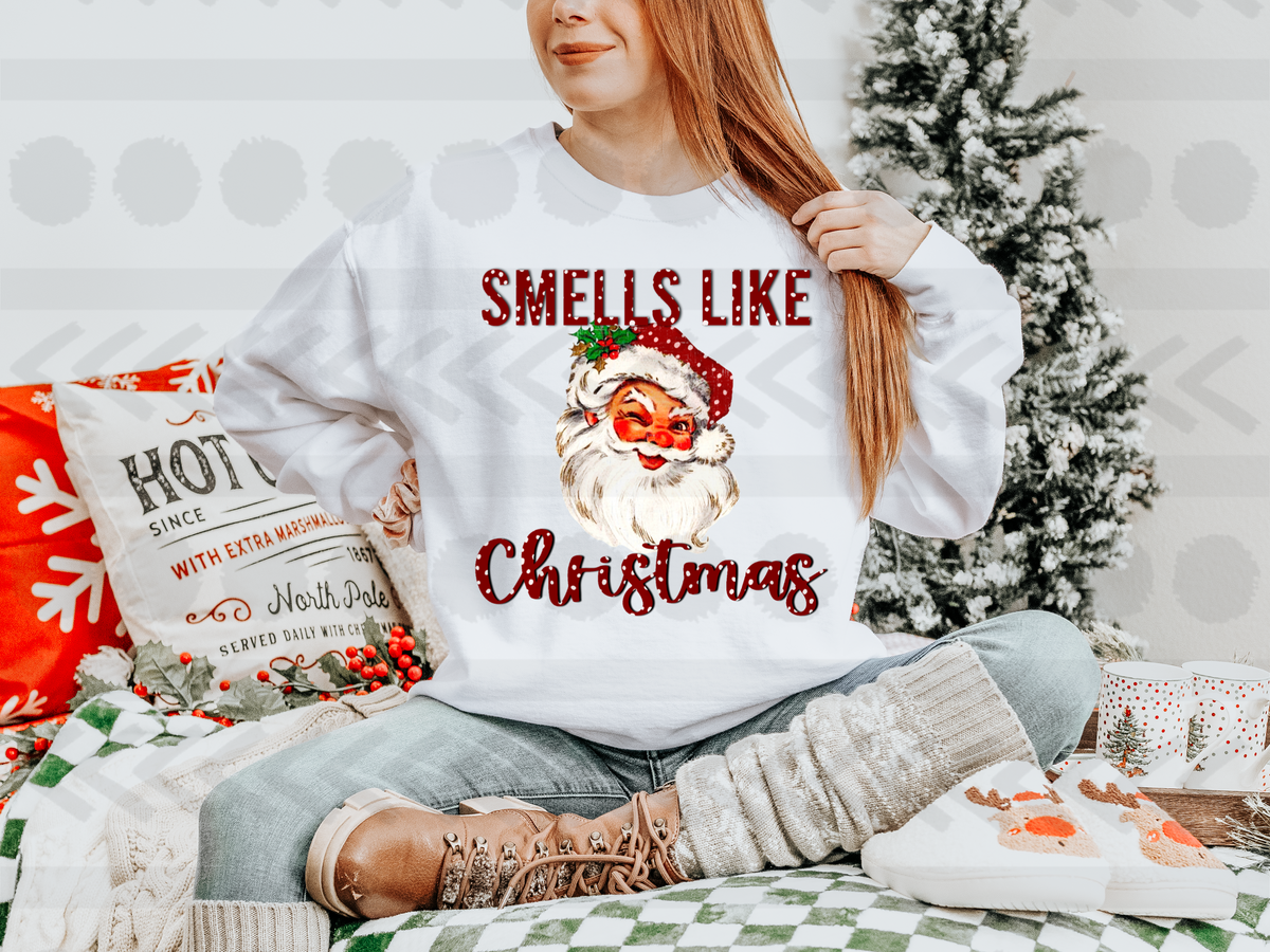 Smells like christmas santa 14726 DTF transfer
