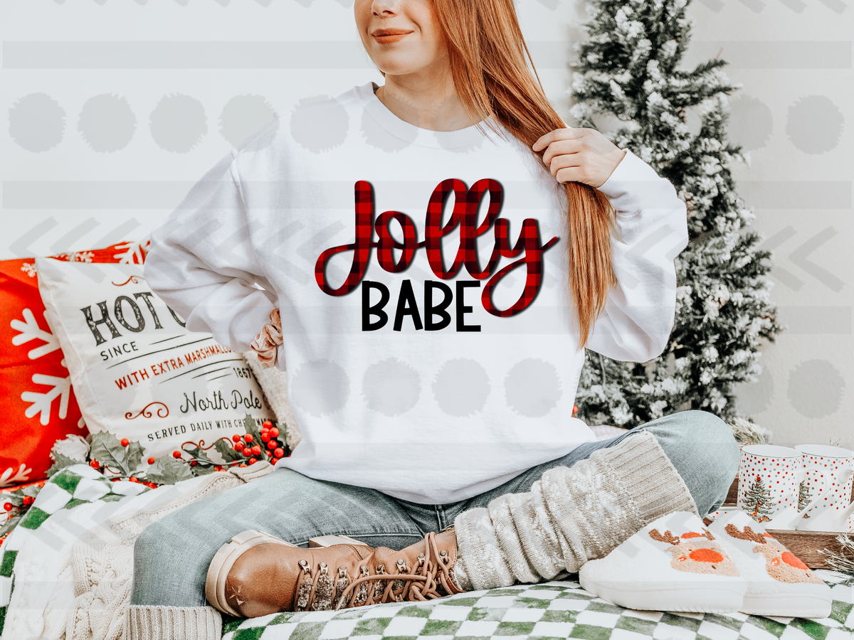 Jolly babe PLAID 14724 DTF transfer