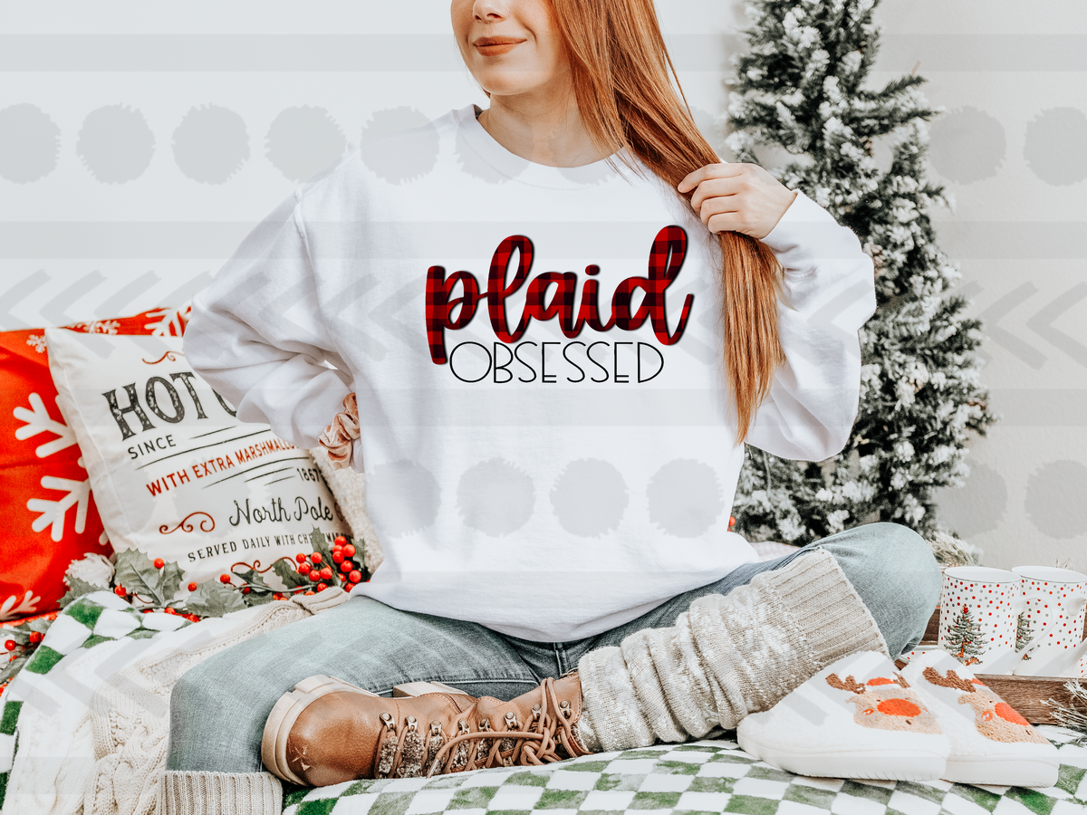 Plaid obsessed PLAID 14723 DTF transfer