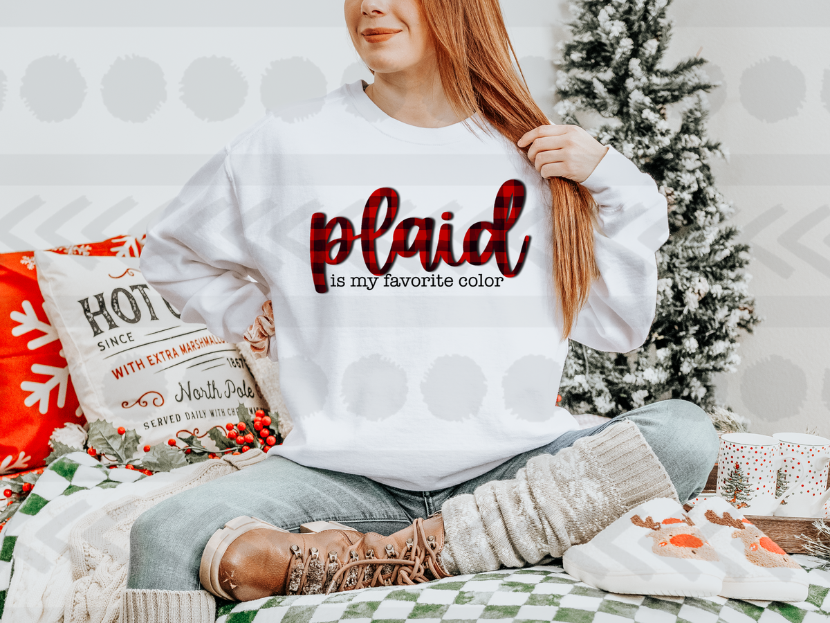 Plaid is my favorite color 14719 DTF transfer