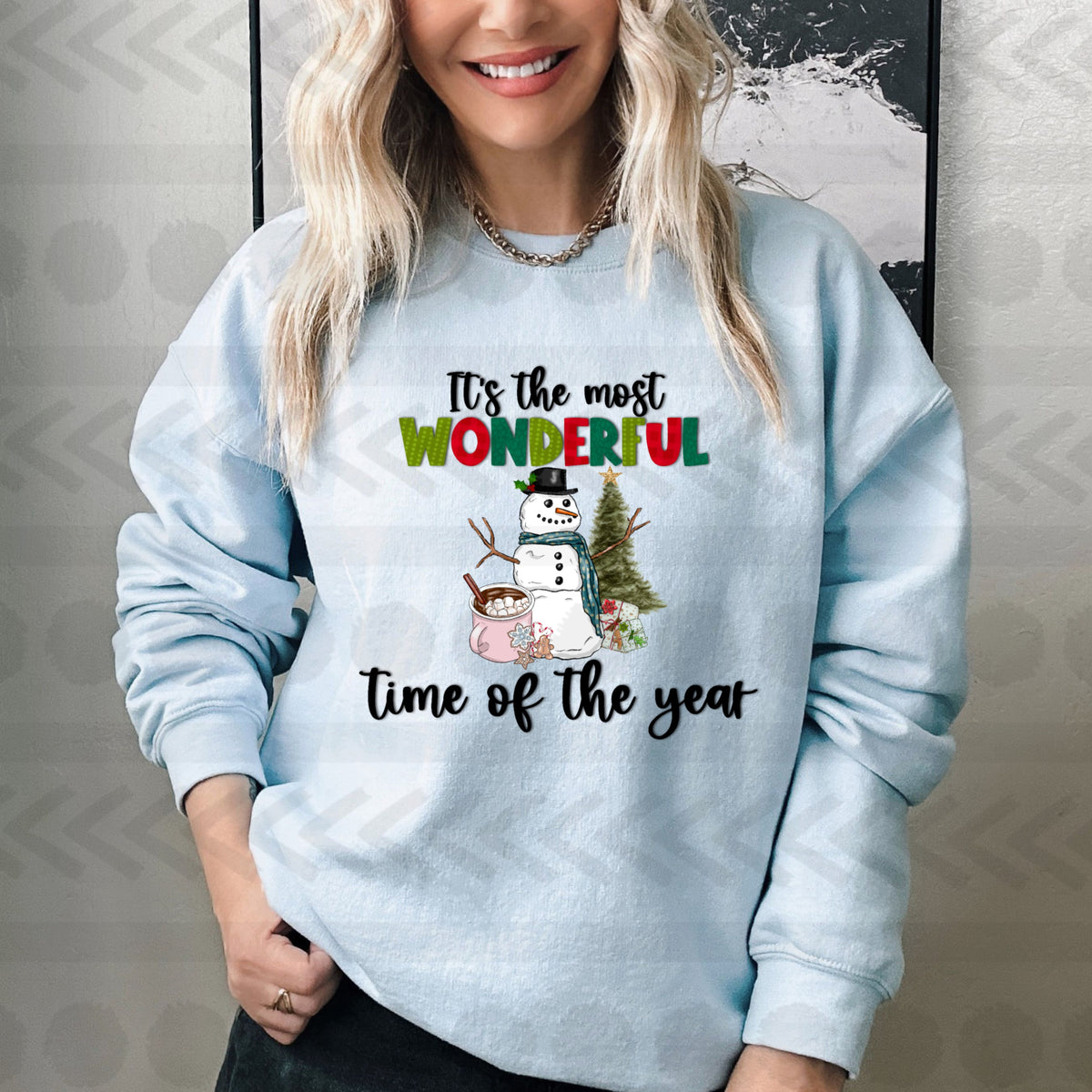 Its the most wonderful time of the year (green and red wonderful) 14752 DTF transfer