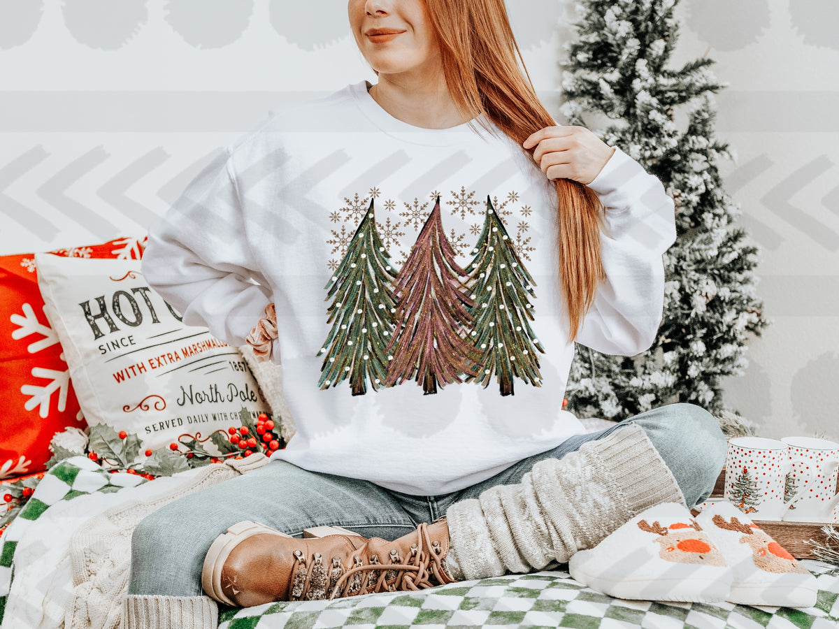 Vintage tree trio 14347 DTF Transfer