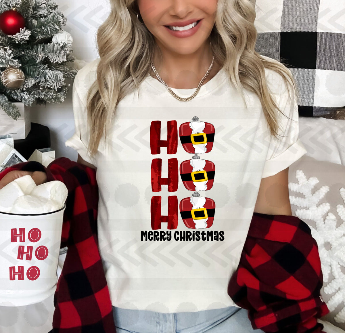 Ho ho ho merry Christmas santa suits 14823 DTF transfer