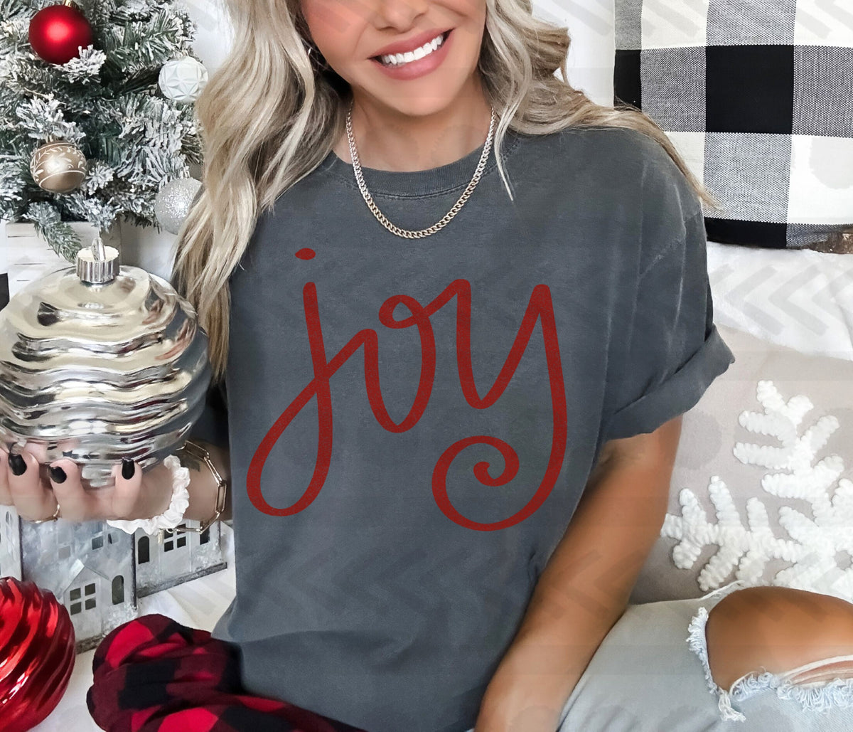 Joy dark red 14884 DTF transfer