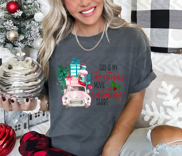 Thid is my christmas movie watching shirt 14861 DTF transfer
