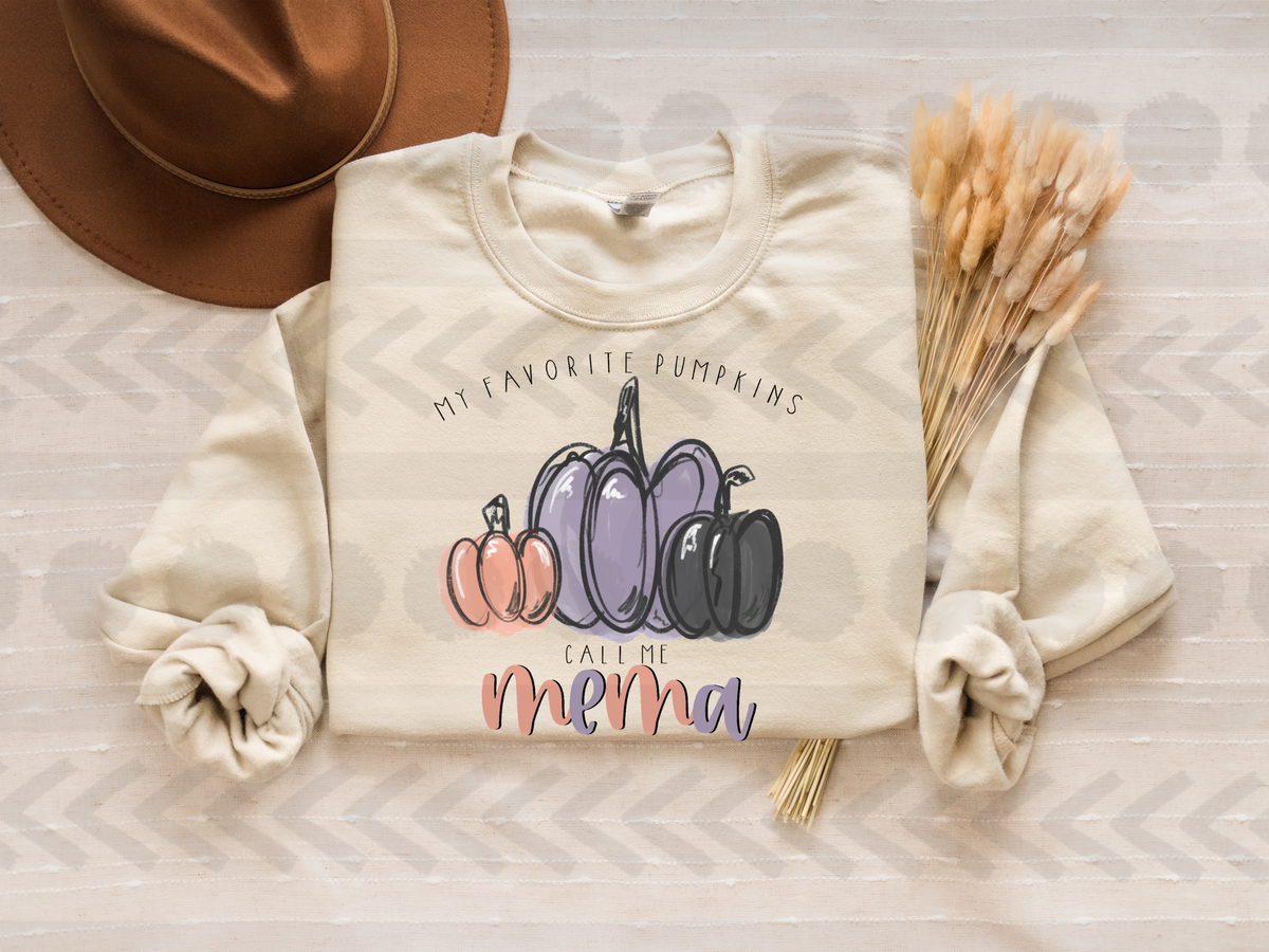 My favorite pumpkins call mema 14809 DTF transfer