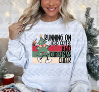 Running on iced coffee and christmas cheer  14904 DTF transfer