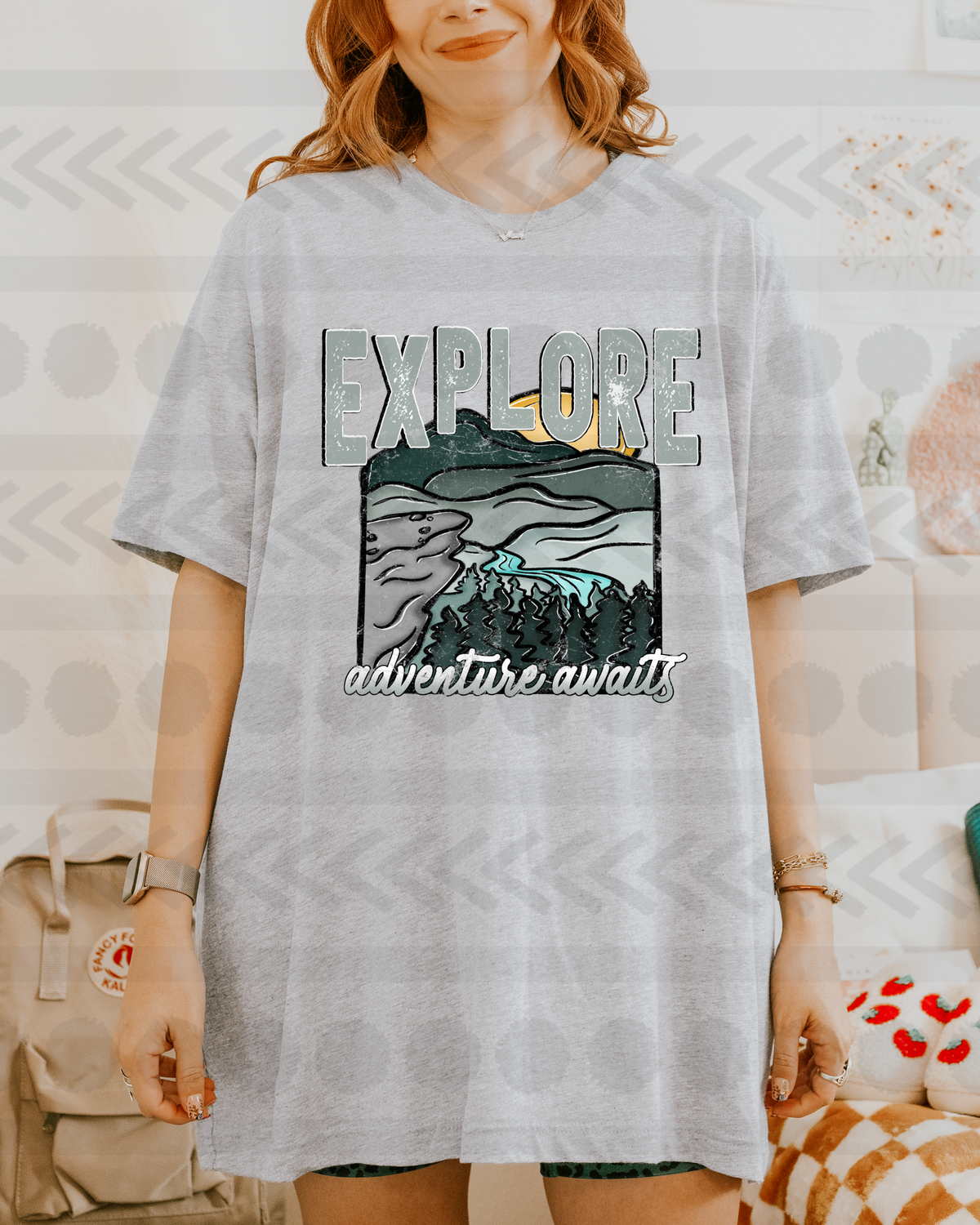 Explore adventure awaits 14939 DTF transfer