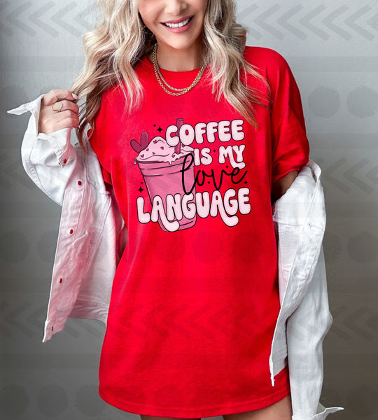 Coffee is my love language 14976 DTF transfer