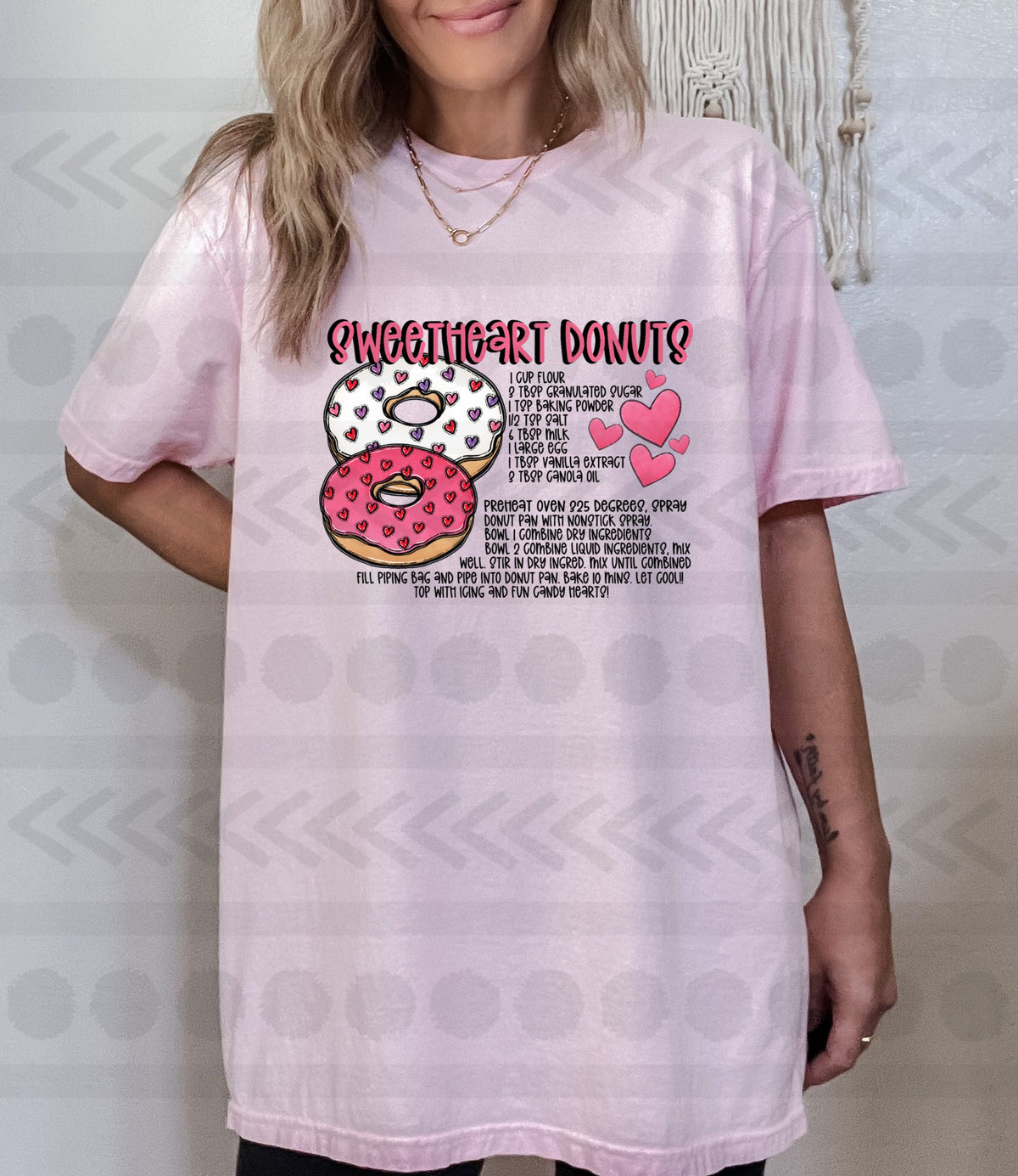 Sweetheart donuts instructions  14984 DTF transfer