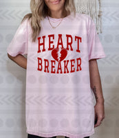 Heart breaker  RED 14994 DTF transfer