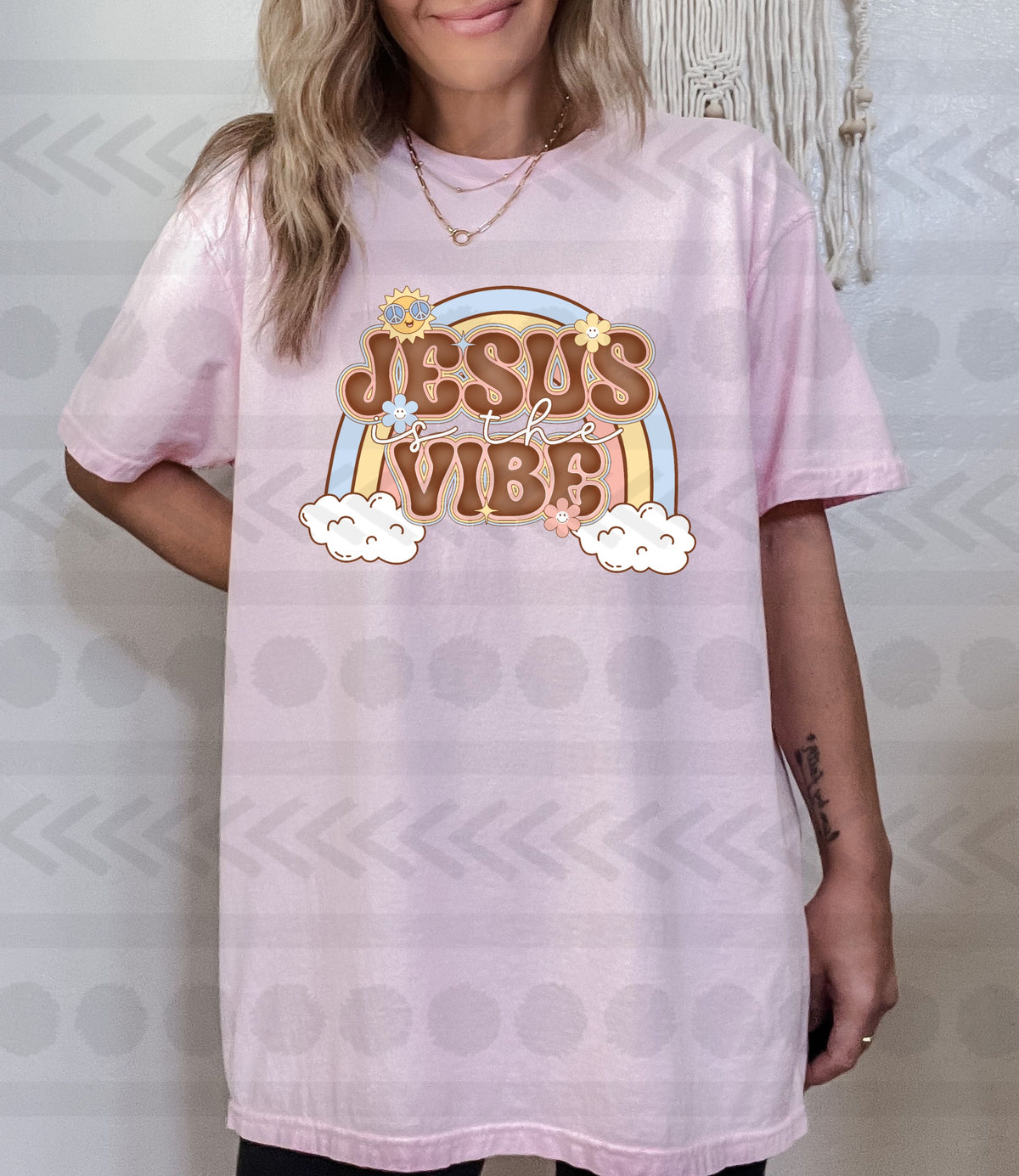 Jesus is the vibe  14995 DTF transfer