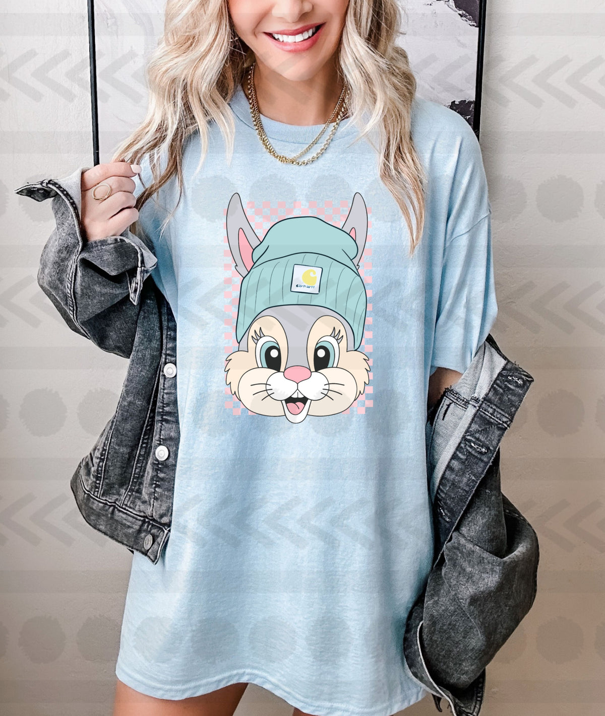 Rabbit with boggin 18043 DTF transfer