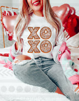 Xo xo burnt orange 14962 DTF transfer