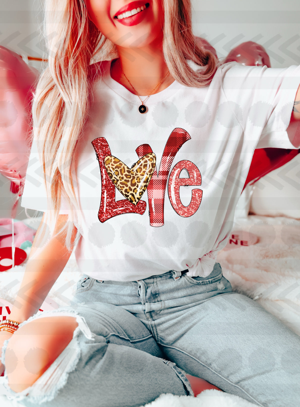 Love leopard and plaid 18083 DTF transfer