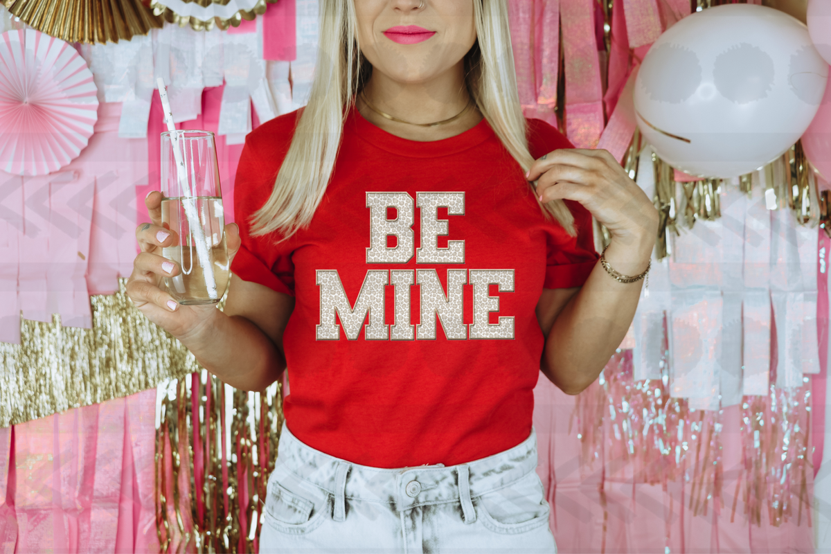 Be mine leopard faux 18086 DTF transfer