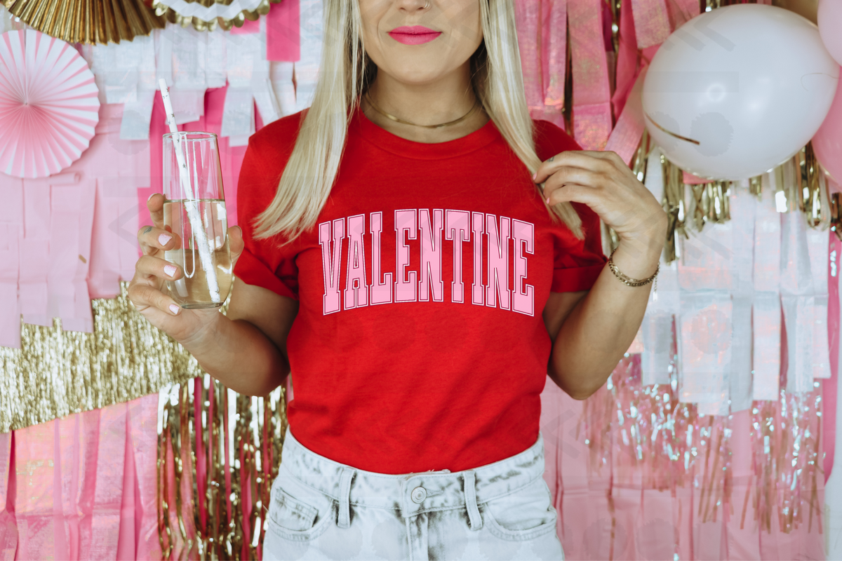 Valentine pink 18087 DTF transfer