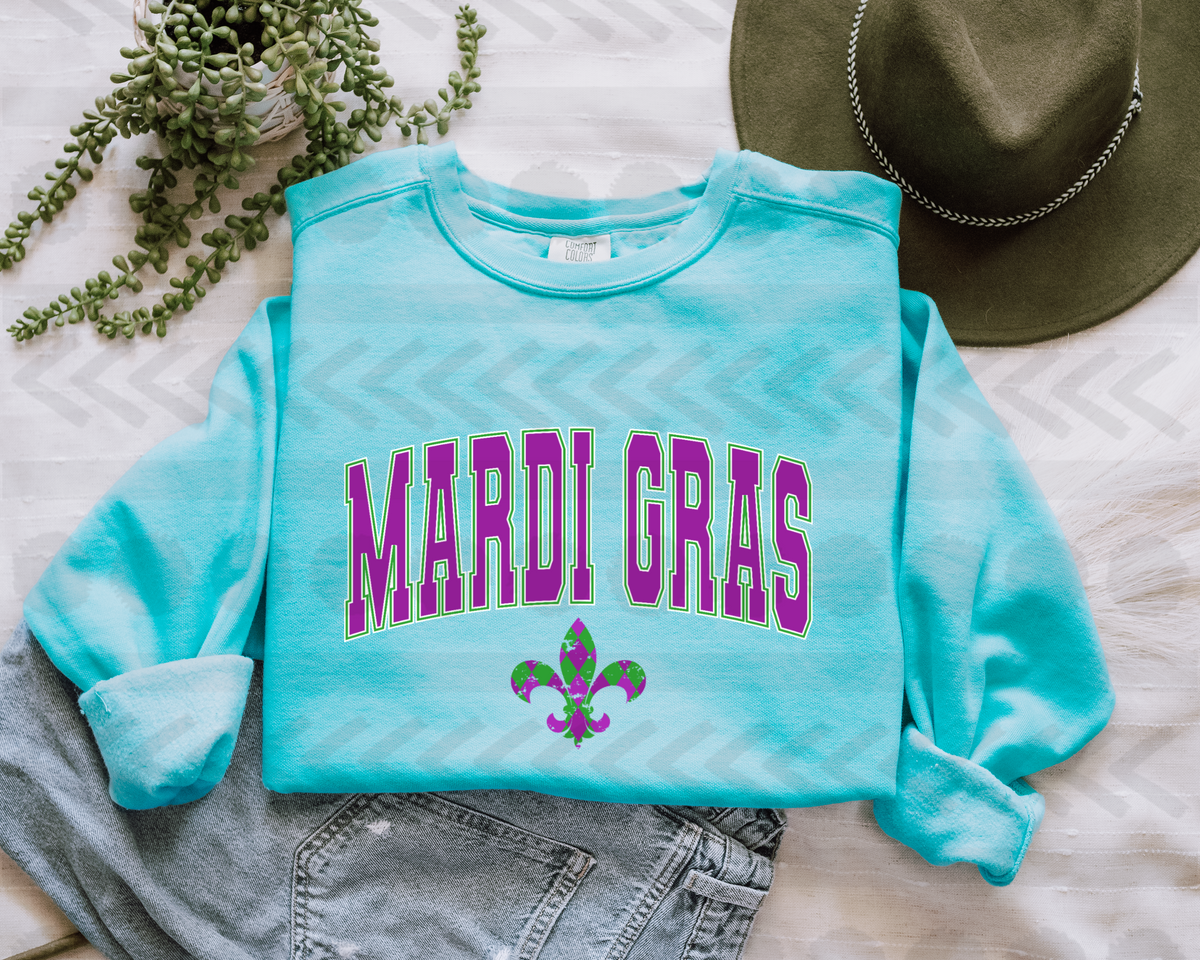 Mardi gras purple 18091 DTF transfer
