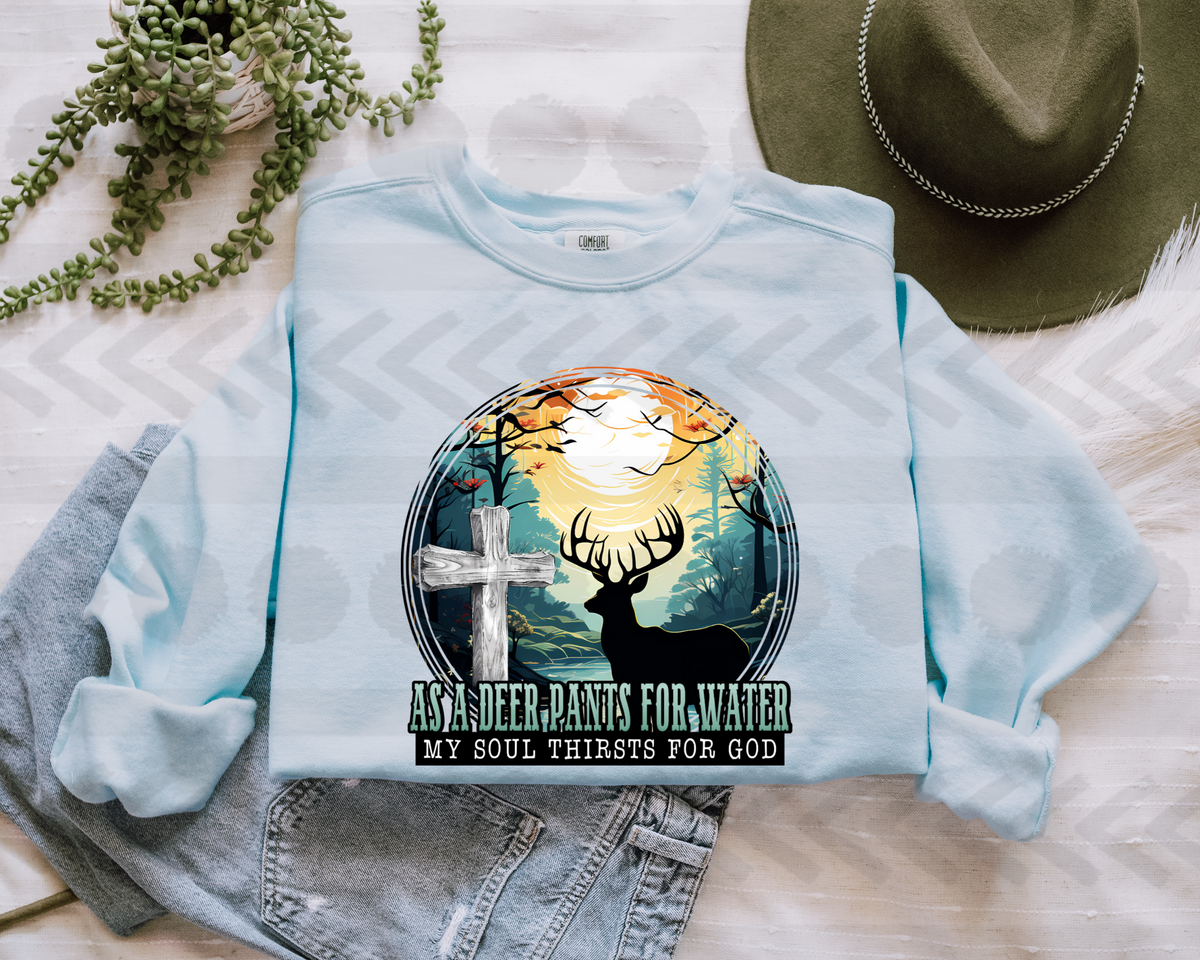 As a deer pants circle 18053 DTF transfer