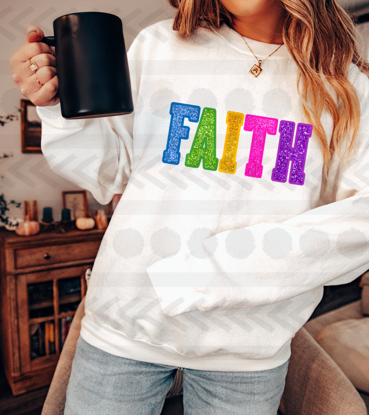 Faith sequin 18124 DTF transfer