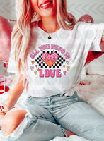 All you need is love dripping heart 18215 DTF transfer