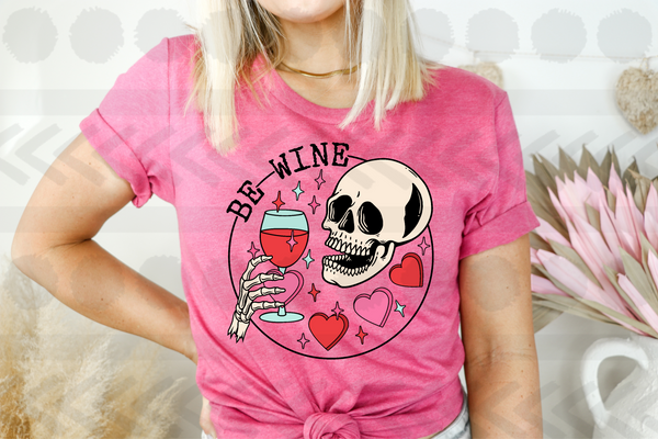 Be wine skull  18196 DTF transfer