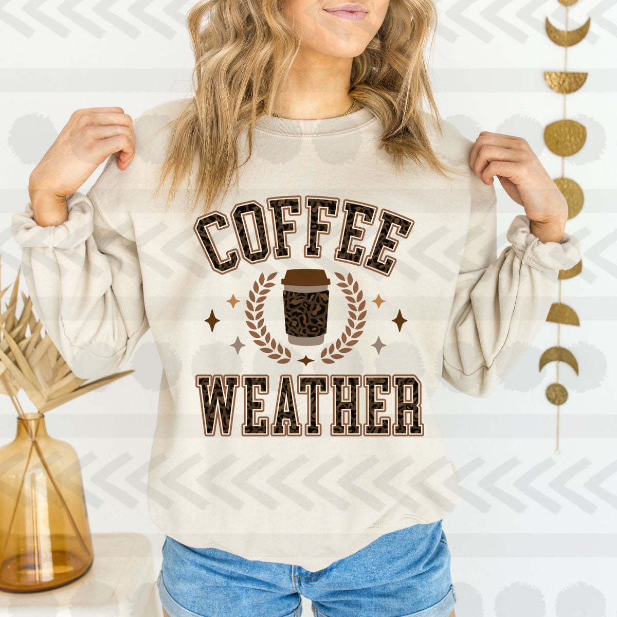 Coffee weather brown 18355 DTF transfer