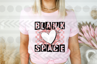 Blank space heart web 18323 DTF transfer