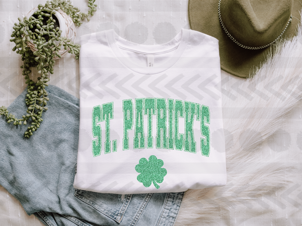 St. Patricks clover glitter 18390 DTF transfer