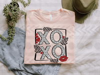 Xo xo leopard and lips 18421 DTF transfer