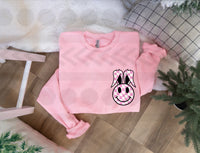 Checkered PINK bunny CHOOSE SIZE 18476 DTF transfer