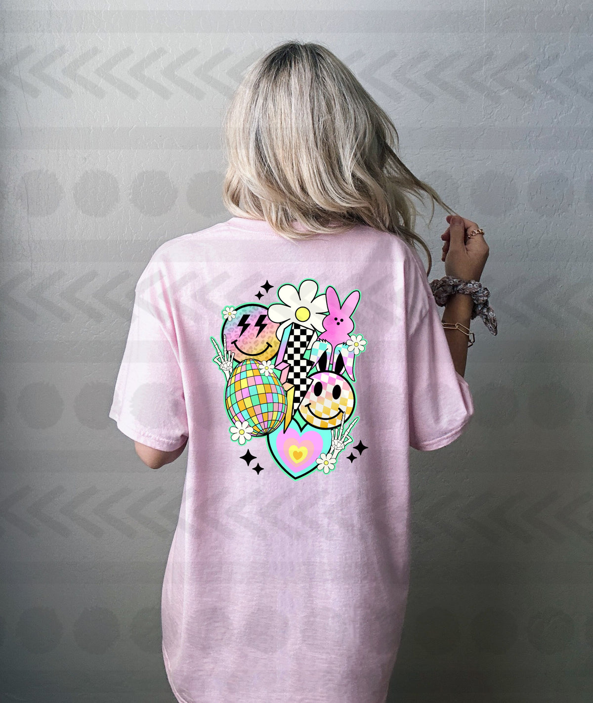 Easter retro back 18474 DTF transfer