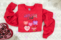 Anti love club hearts 18493 DTF transfer