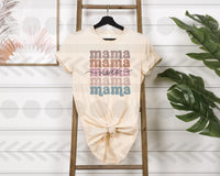 Mama stacked muted colors 18517 DTF transfer