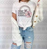 You grow girl muted colors 18521 DTF transfer