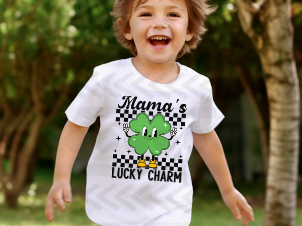 Mamas lucky charm checkered 18556 DTF transfer