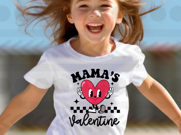 Mamas valentine checkered  18549 DTF transfer