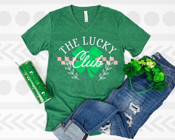 The lucky club WHITE 18580 DTF transfer