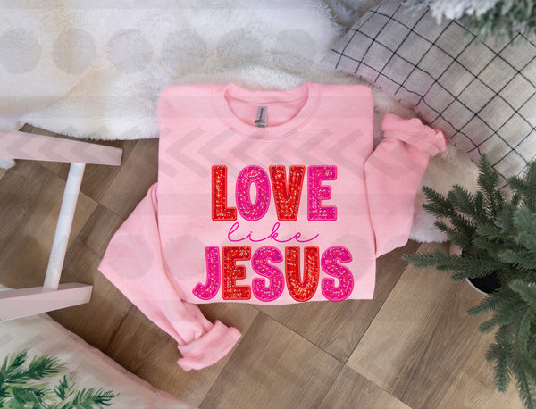 Love like jesus 18599 DTF transfer