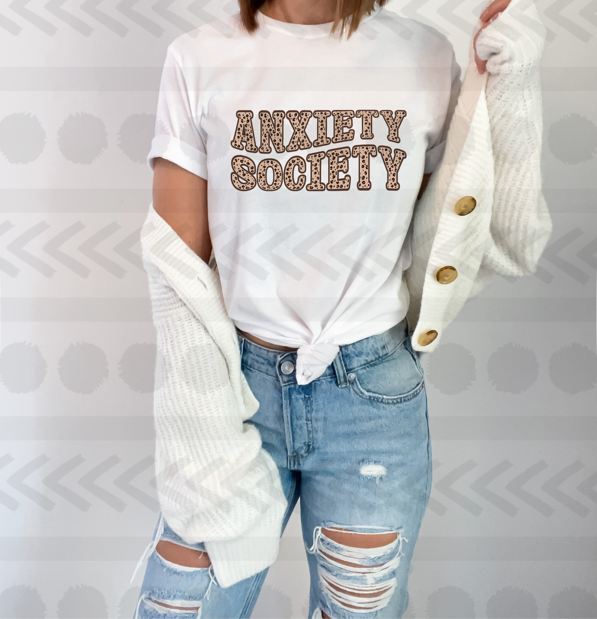 Anxiety society leopard 18631 DTF transfer