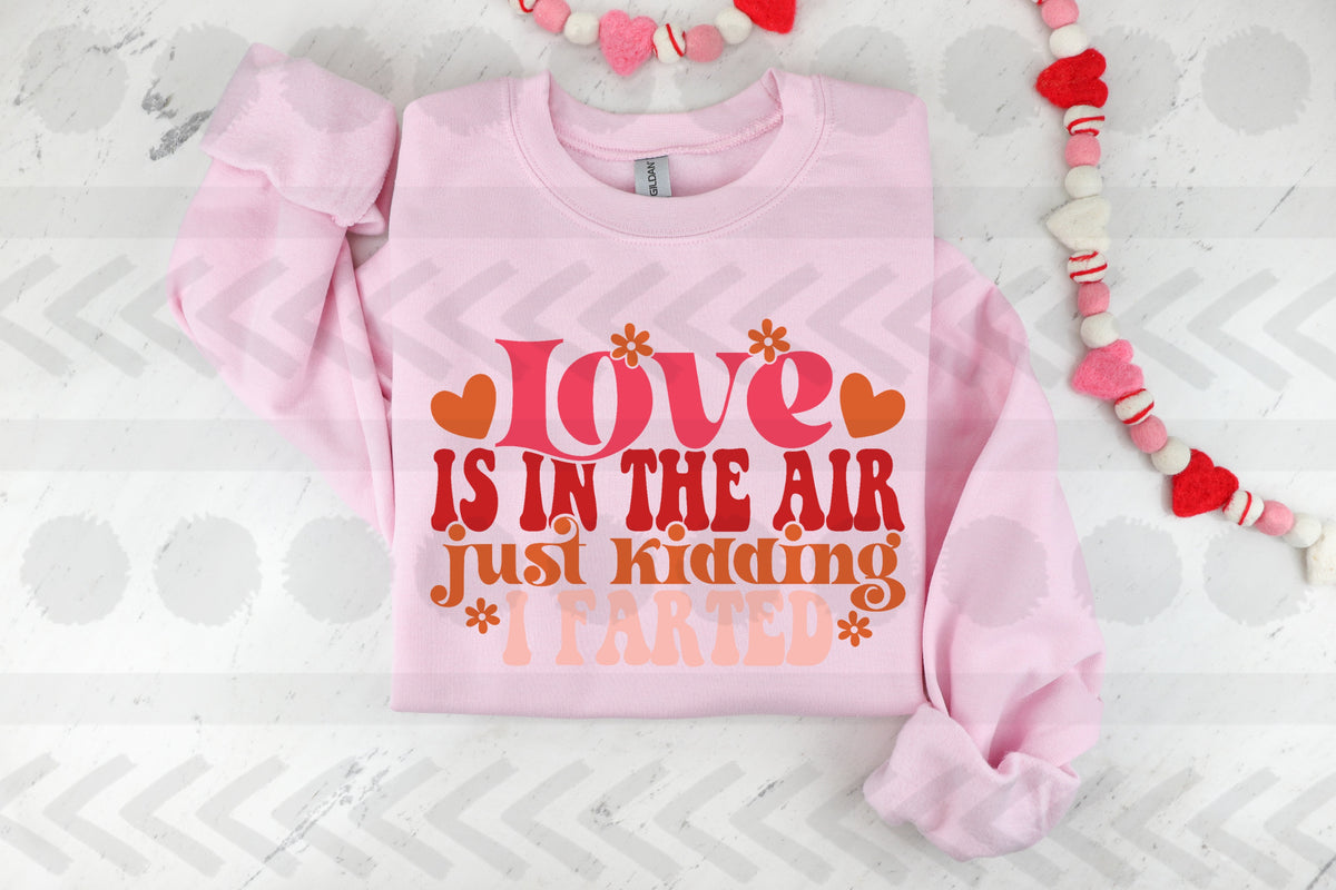 Love is in the air just kidding i farted 18654 DTF transfer