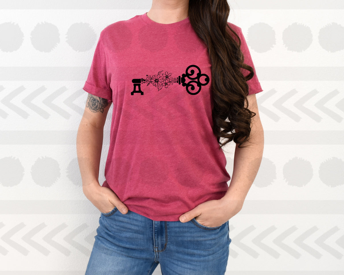 Floral key 18666 DTF transfer