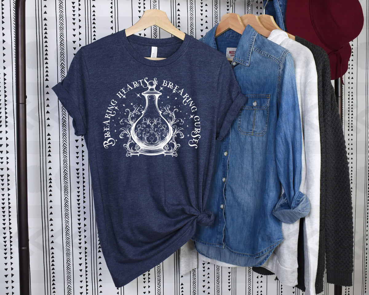 Breaking hearts breaking curses WHITE 18669 DTF transfer